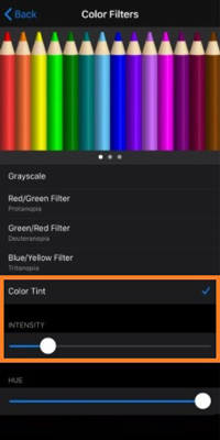 Change Color Tint on iPhone