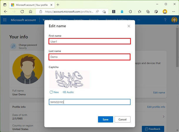 change windows 11 user name