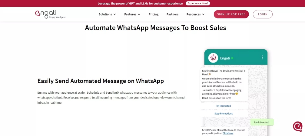 engati ai whatsapp chatbot