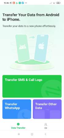 tap transfer sms & call logs
