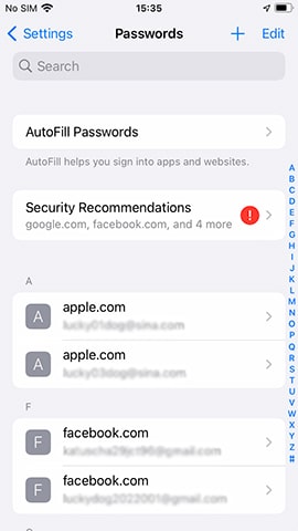 check apple id password