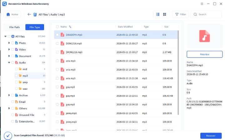 check audio file