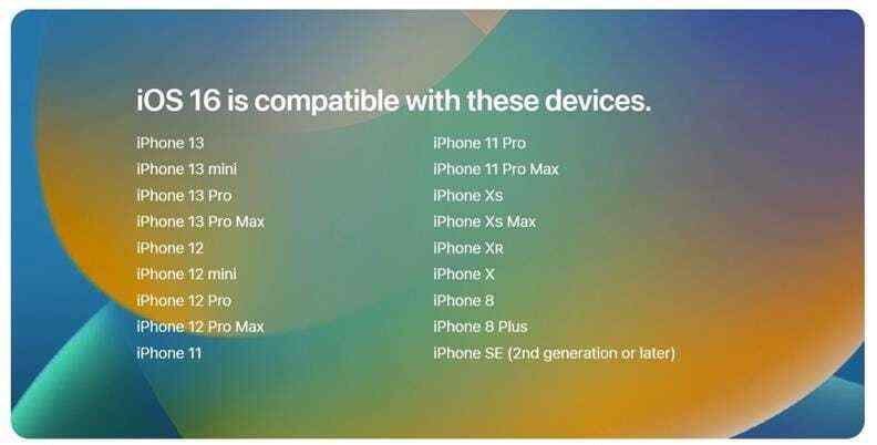Check If Your Device Supports iOS 16