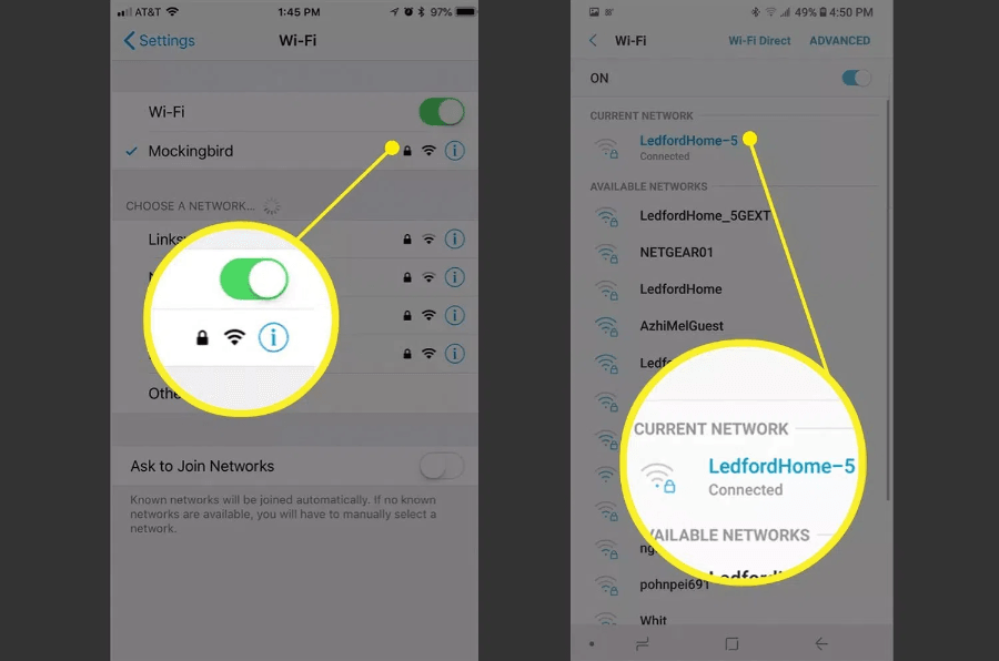 check your wifi connection