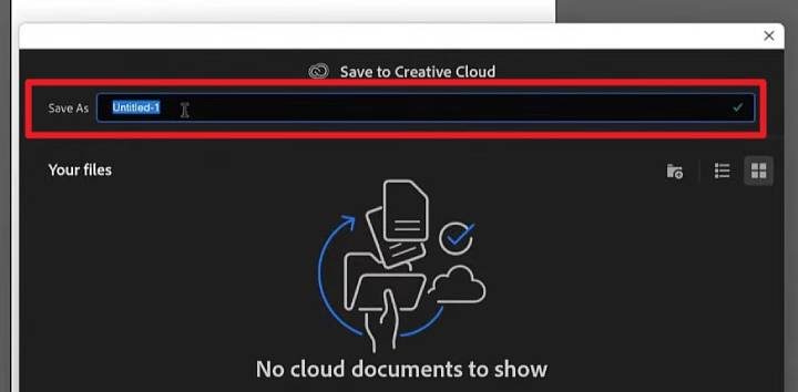 choose Save As location for Illustrator file