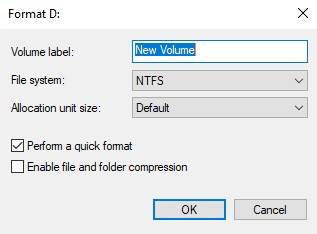 Choose SD card file system before format