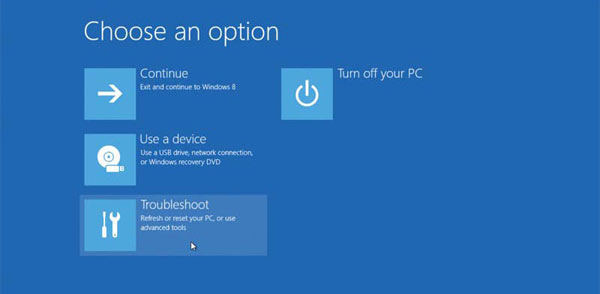 I forgot my laptop password windows 8