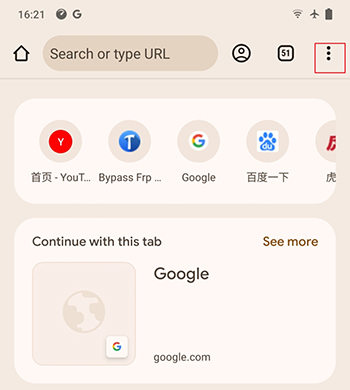 chrome 3-dot menu icon