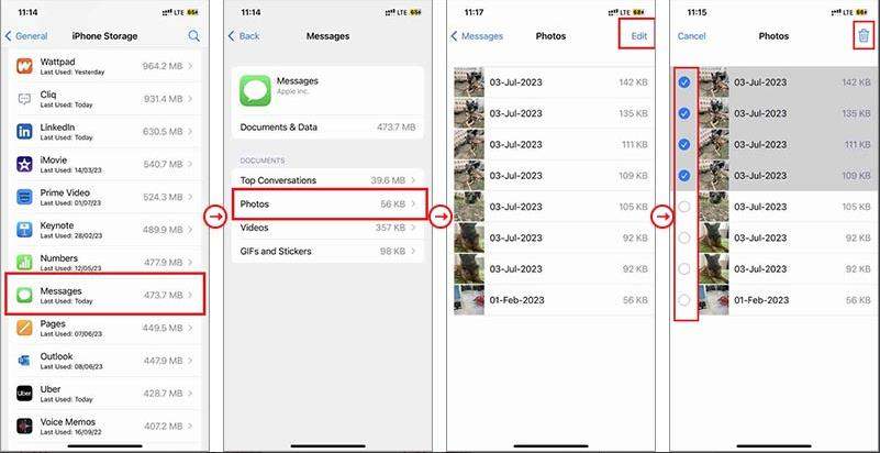 remove large attachments