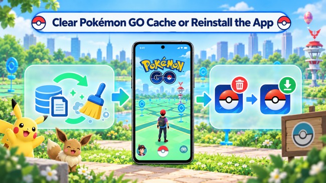 Clear Pokémon GO Cache or Reinstall the App