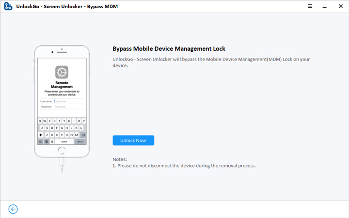 click start button to bypass mdm