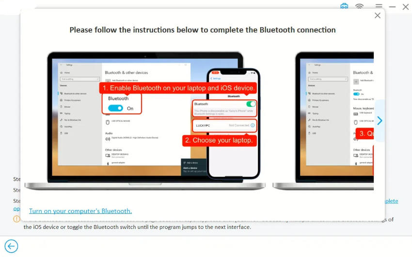 complete bluethooth operation