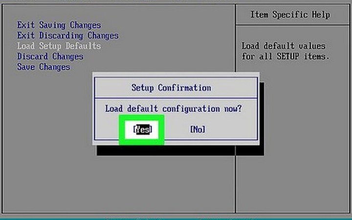 reset BIOS settings when computer is not turning on