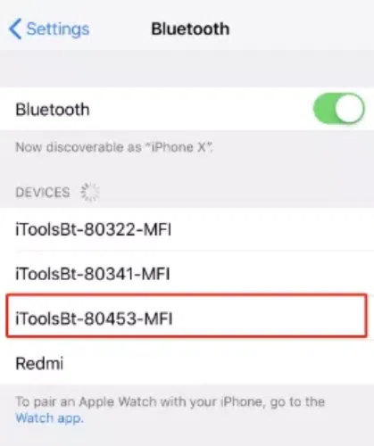 connect bluetooth itoolsbt