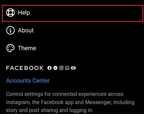 Contact instagram support team