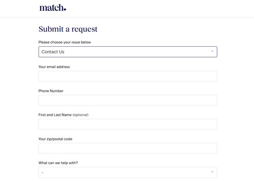contact match support center