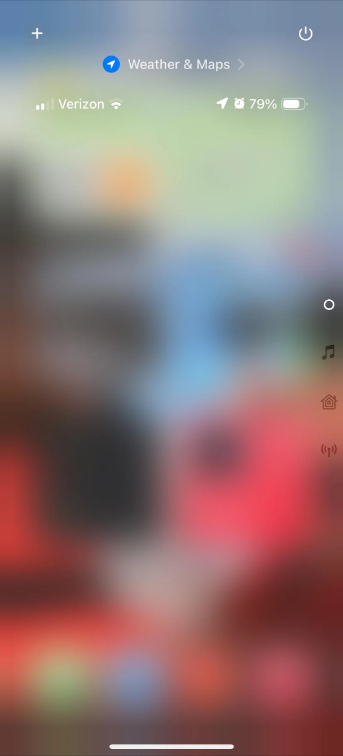 iphone control center disappeared