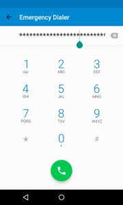 copy and paste asterisks in emergency dialer