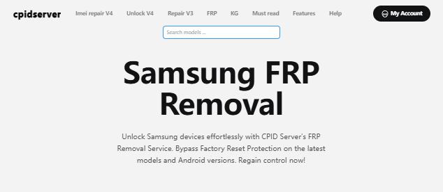 cpidserver samsung frp removal