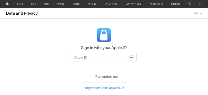 sign in Apple ID account to delete it