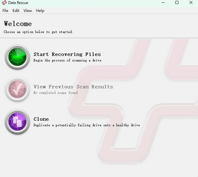 data rescue recovery software