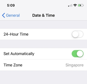 Set Your Device’s Time Zone to Automatic