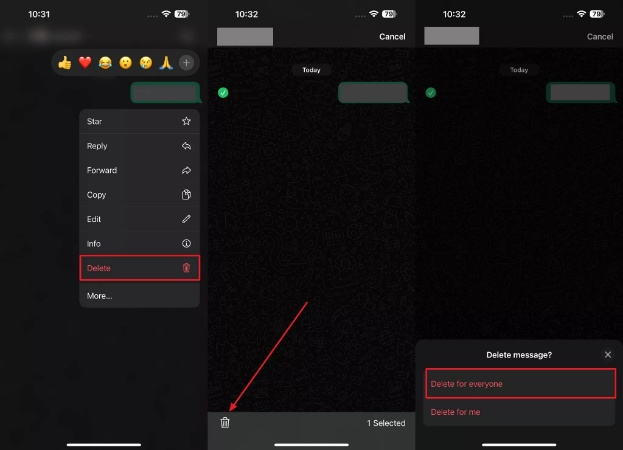confirm delete for everyone option