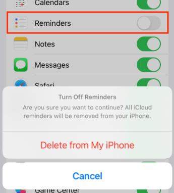 iphone reminders sync