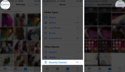 delete photos whatsapp album