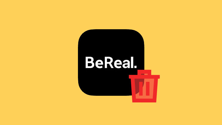 delete your bereal account