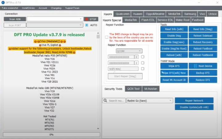 dft pro tool supported models