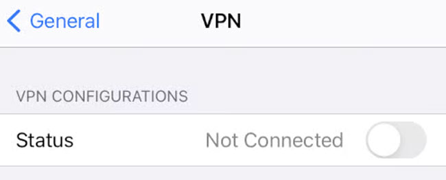 disable vpn ios17