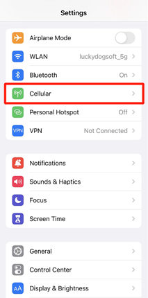 Disconnect the Phone from the Wi-Fi and Use Phone Data Only