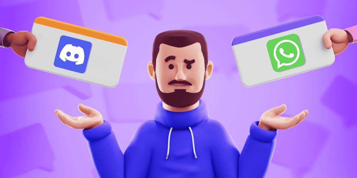 differentiating whatsapp and discord
