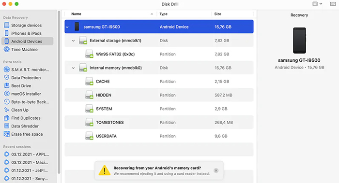 photo recovery android