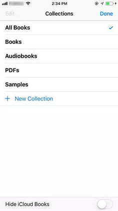 Display iCloud Books to Fix iBooks Won't Download 2