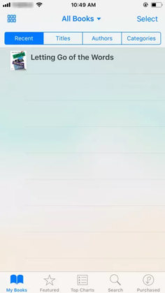 Download the Titles Again to Fix iBooks Won't Download 2