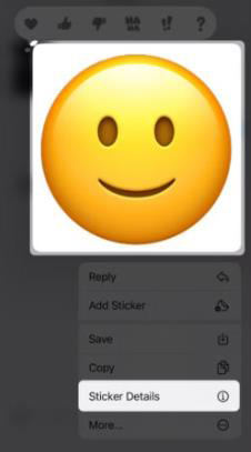 edit emoji sticker on iphone