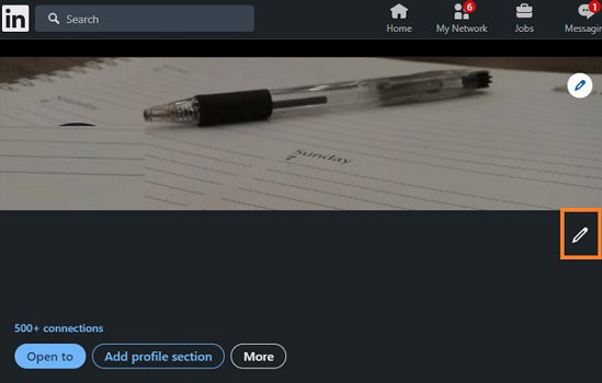 Edit linkedin location on Computer