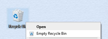 empty recycle bin windows