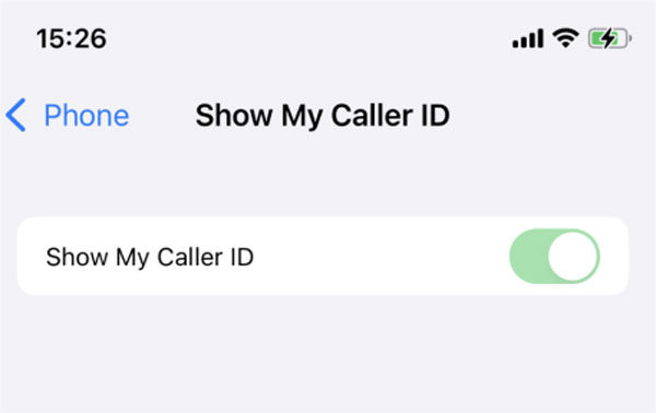 enable show my caller id