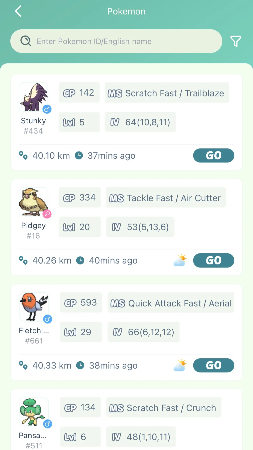 enter pokemon id name