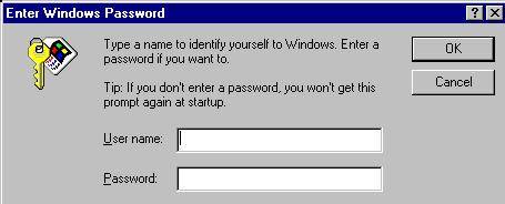 enter windows password