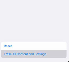 erase all content