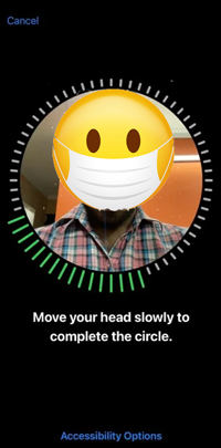 Set up face id with mask option to fix Face ID with mask not working