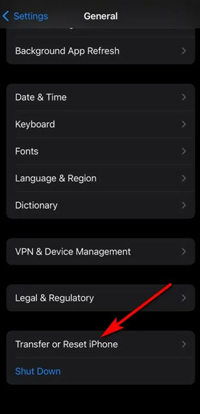 Transfer or reset iphone to fix Face ID with mask not working