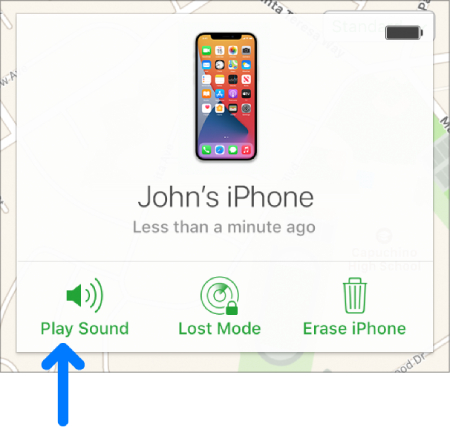 play sound find my iphone