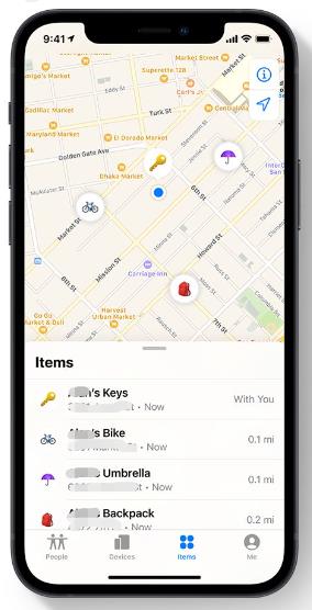 find my items
