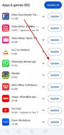 hit the update button