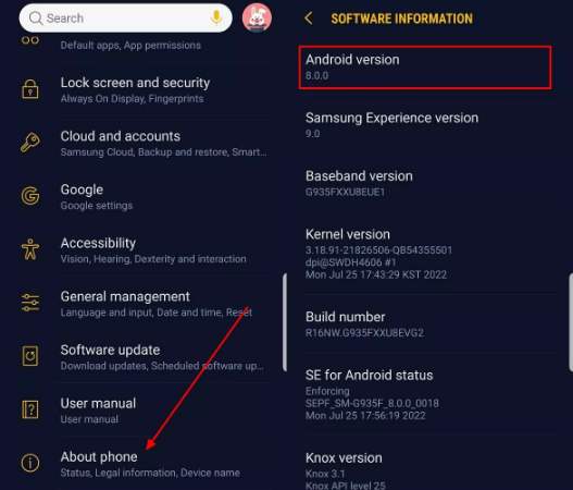 check the phone specifications